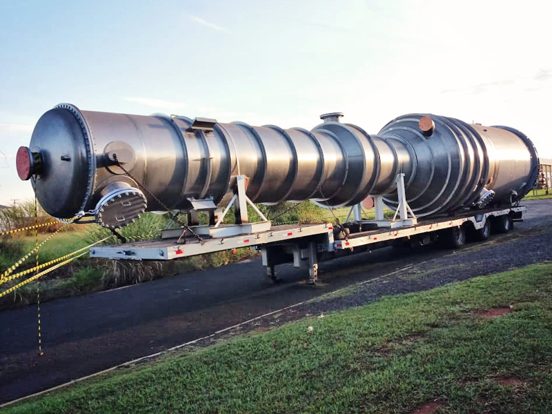 Citrotec - Evaporadores para planta de etanol de milho são entregues no Mato Grosso.